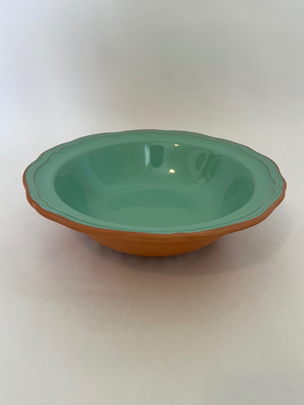 Set of 6 Loneoak & Co Queen Anne Teracota Normandie Jade Bowl, Pottery Green